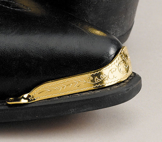 Ladies Engraved Brass Round Toe Tips WX-1